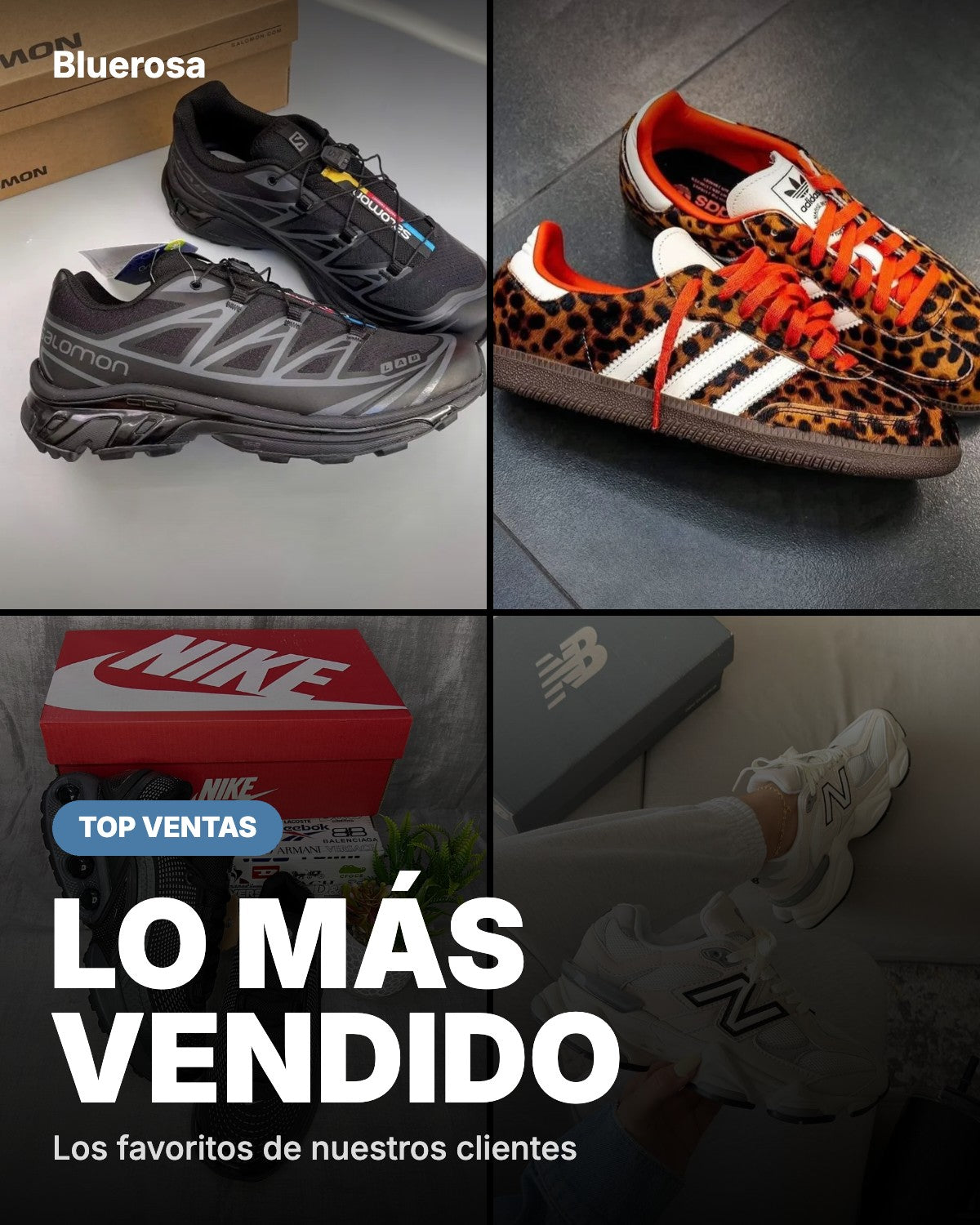 Lo más vendido en Bluerosa: Salomon, Samba, Nike DN y New Balance 9060