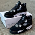 Jordan Retro 4 Negra Blanca