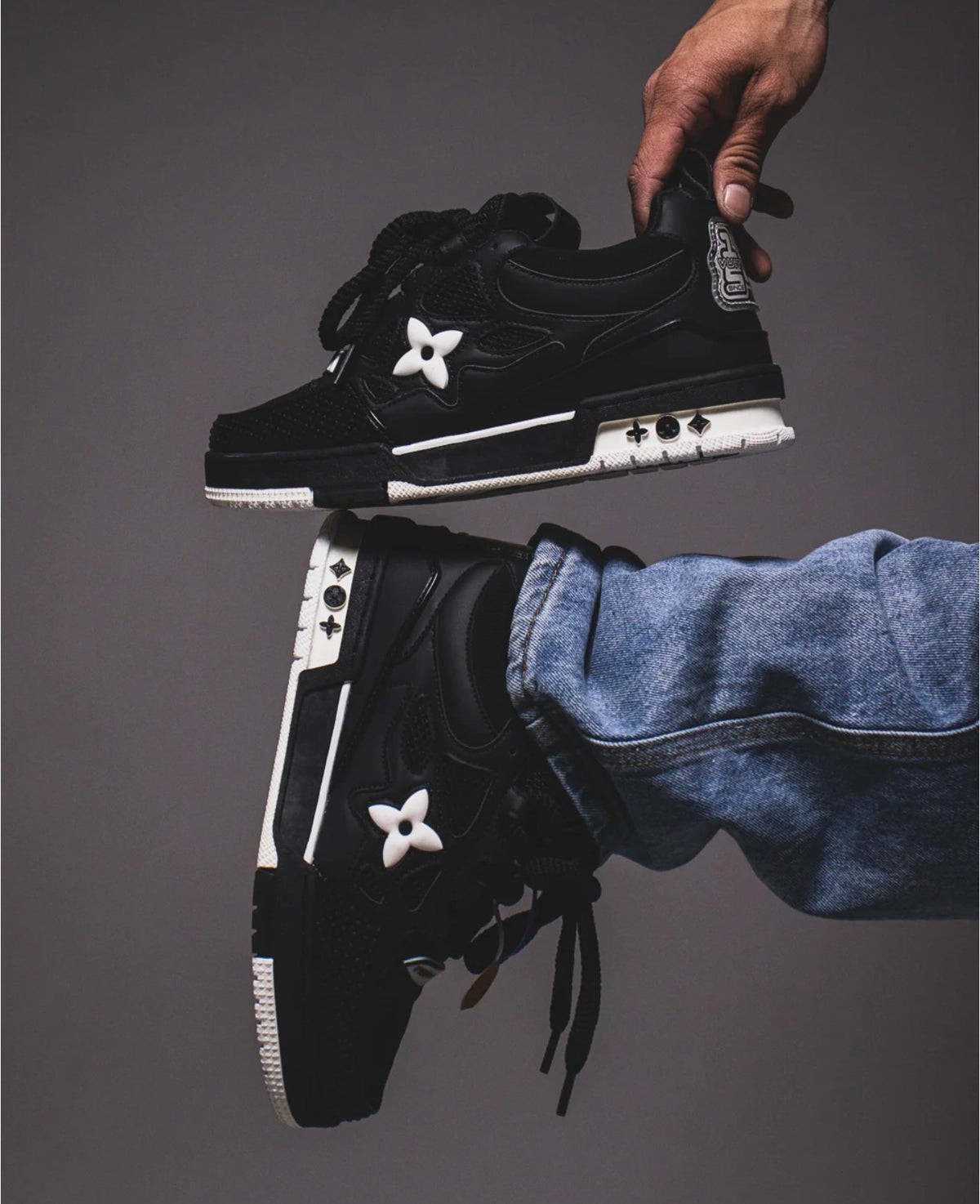 LV Skate Negro Blanco